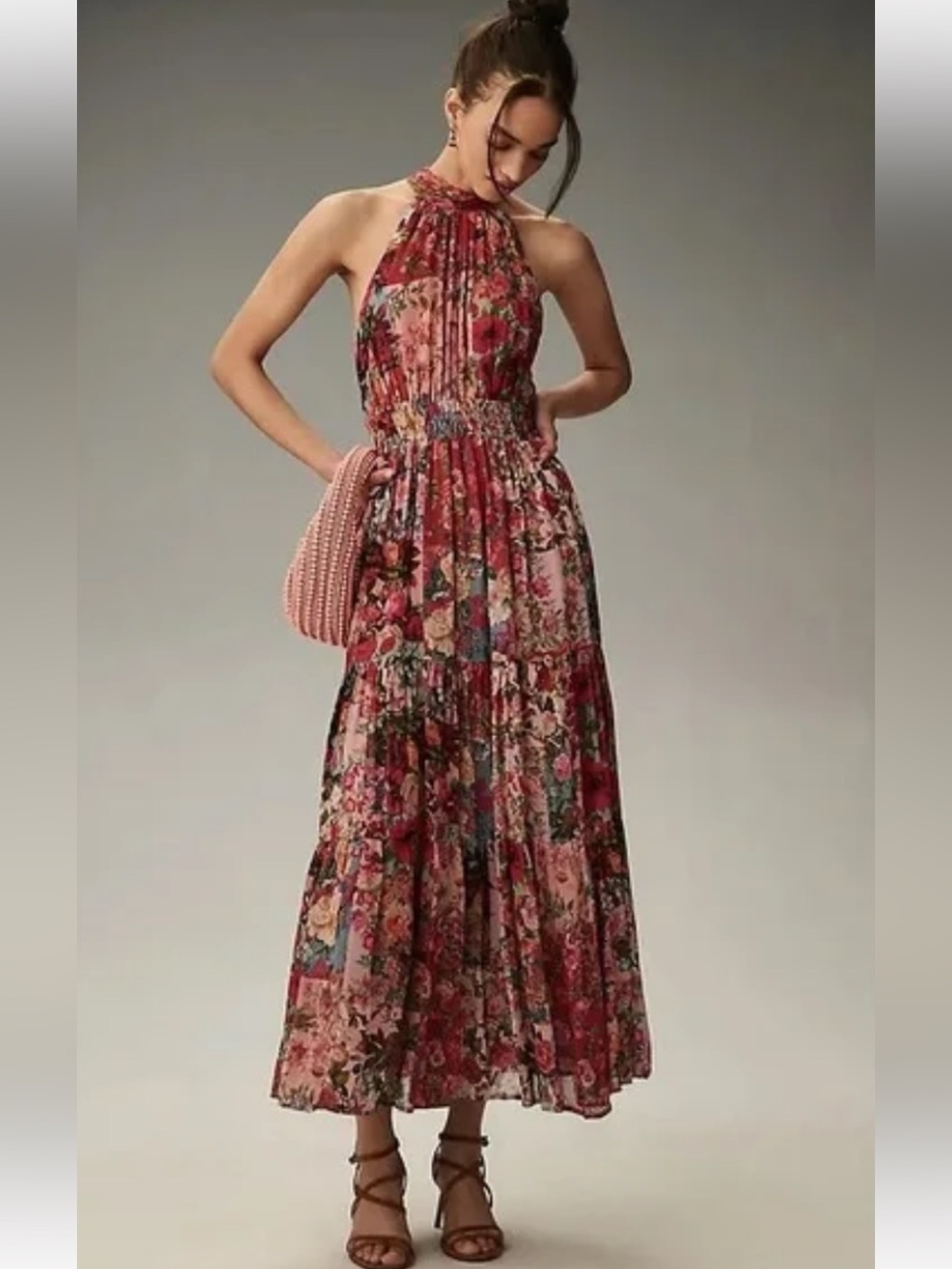 Anthropologie Somerset chiffon maxi Dress